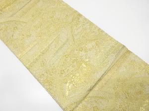 霞に鳳凰・御所車模様織り出し袋帯